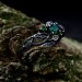 Exquisite Silver Ring with Emerald and Nature Motifs