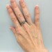 Garnet Gothic Skull Ring with Dark Intricacy