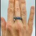 Wisteria Crown: Gothic Sterling Silver Ring with a Radiant Amethyst