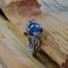 Elegant Gothic Ring with Aquamarine Gemstone