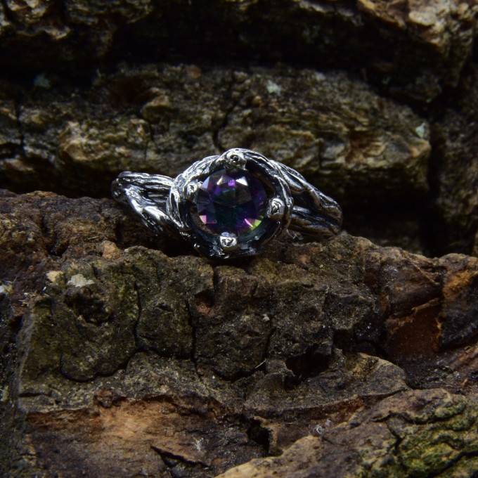 Silver Ring with Alexandrite - Symbol of Eternal Beauty| Unique Jewelry for Women