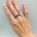Crown of Shadows: Gothic Sterling Silver Ring with Skull and Amethysts