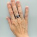 Elegant Gothic Ring with Amethyst Gemstone