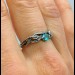 Elegant Gothic Ring with Peridot Gemstone
