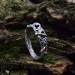 Handcrafted Silver Ring with Detailed Natural Motifs