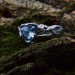 Waves of Serenity: Gothic Sterling Silver Ring with Aquamarine Gemstone