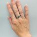Delicate Gothic Ring with Amethyst Details
