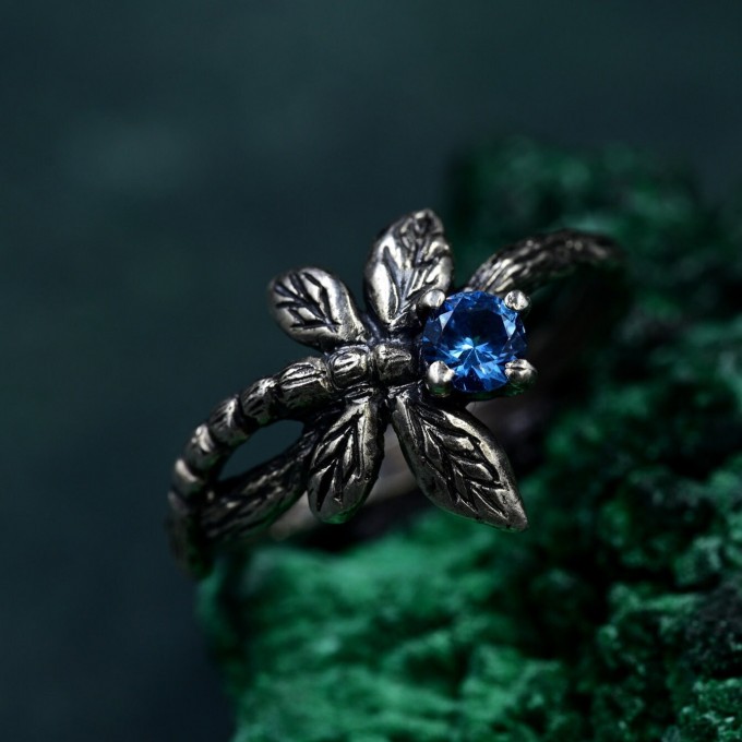 Elegant Handcrafted Silver Ring – Artisan Twig Jewelry, Perfect Gift for Women
