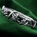 Ivy Vine Sterling Silver Ring with Nature-Inspired Charm