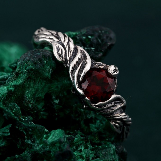 Enchanted Forest Engagement Ring - Nature's Embrace Twig of Love Band