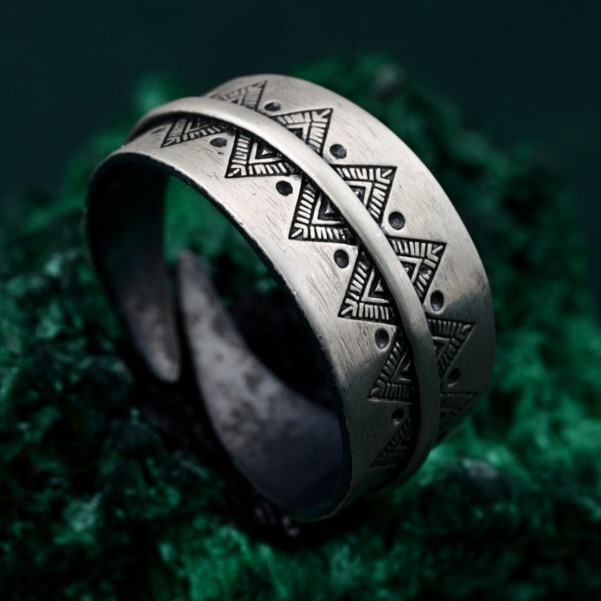 Mystical Boho Ring - Free Spirit Silver Adjustable Ring