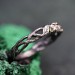 Handcrafted Silver Peridot Ring – Nature-Inspired Design with Leaf Detailing