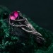 Heart of Fire: Gothic Ruby Ring