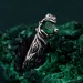 Gothic Elegance Engagement Ring - Mystical Darkness Silver Ring