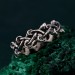 Mushroom Fantasy Ring - Nature-Inspired Silver Forest Symphony Ring