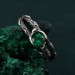 Nightfall Sterling Ring with Shadowed Elegance