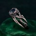 Elegant Sterling Silver Ring with Topaz Gemstone