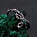Rustic Emerald Vine Ring: Druid Celtic Tree Design