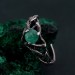 Celtic Emerald Silver Ring - Timeless Celtic Elegance