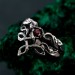 Sterling Silver Elven Tree Bark Twig Ring for Forest Inspired Engagement – Nature-Inspired Silver Engagement Ring with Celtic Knot