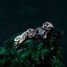 Celestial Petals: Gothic Moonstone Ring