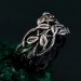 Nature's Embrace: Sterling Silver & Garnet Wedding Set