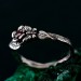 Blooming Grace: Gothic Flower and Leaf Ring