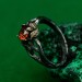 Threads of Fire: Gothic Garnet Ring