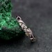 Nature-Inspired Silver Branch Ring with Three-Stone Peridot