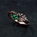 Unique Nature Ring Dainty Branch and Leaf with Forest Theme, Unusual Silver Engagement Leaf Ring, Woman Elvish Nature Bridal Ring