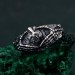Heartbound Embrace: Gothic Skeleton Hands Ring