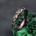 Nature-Inspired Silver Branch Ring with Three-Stone Peridot