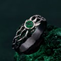 Binding Grove: Gothic Emerald Ring