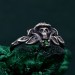 Forest Shadows: Sterling Silver Skull Ring