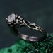 Oxidized Sterling Silver Serenity Ring