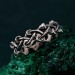 Unbreakable Ties: Gothic Chain Silver Ring