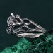 Enchanted Forest Fox Ring - Handcrafted Sterling Silver Statement Ring