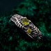 Artisan-Crafted Peridot Silver Twig Ring - Unique Woodland Engagement Band