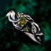 Silver Leaf Elegance: Nature's Finest Tree of Life Engagement Ring