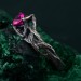 Heart of Fire: Gothic Ruby Ring