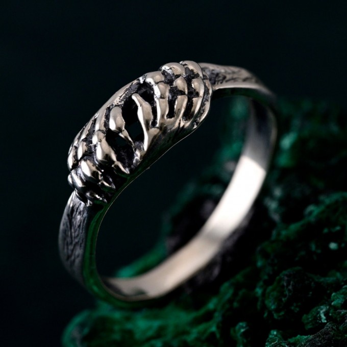 Handcrafted Lion's Paw Sterling Silver Ring – Artisan Animal Jewelry for Men and Women