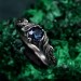 Silver Braided Band Witch Ring: Enchanted Forest Fantasy Engagement Jewelry