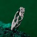 Peridot Engagement Ring with Celtic Wood Texture