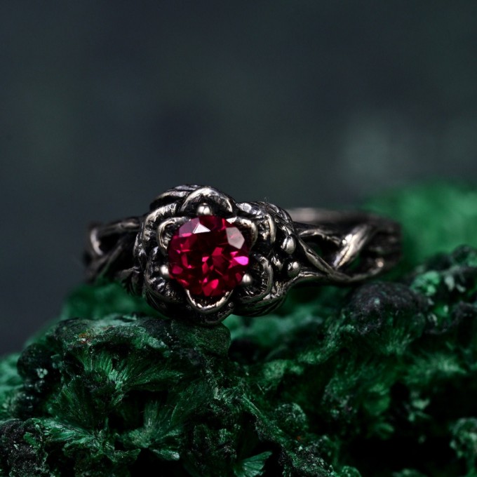 Handcrafted Silver Lotus Ring – Elegant Nature-Inspired Emblem for Her and Him