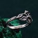 Gothic Witch Rings for All Genders – Unisex Silver Geometric Wedding Ring