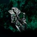 Emerald Silver Twig Ring – Forest-Inspired Leaf Design, Bohemian Green Gemstone Wedding Band, Unique Handcrafted Jewelry