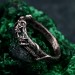 Elegant Silver Leaf Ring – Unique Botanical Wedding Band, Handcrafted Nature Jewelry