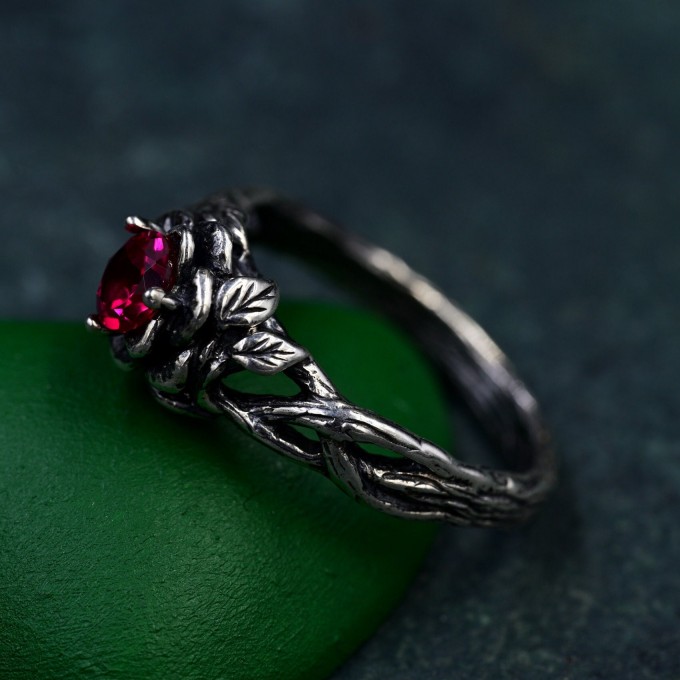 Handcrafted Silver Lotus Ring – Elegant Nature-Inspired Emblem for Her and Him