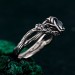 Elegant Sterling Silver Ring with Topaz Gemstone