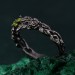 Blossom Silver Ring - Nature's Elegance with Floral Twig Accent